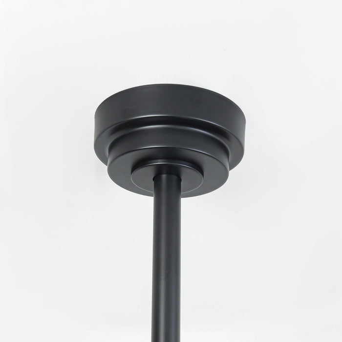 Vaczon 42 Inch DC Motor Industrial Downrod Ceiling Fan with Light and Remote Control - Sweatfully