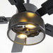 Vaczon 42 Inch DC Motor Industrial Downrod Ceiling Fan with Light and Remote Control - Sweatfully