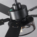 60 Inch Eden Black Ceiling Fan with Light and APP & Remote Control - Sweatfully