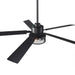 60 Inch Eden Black Ceiling Fan with Light and APP & Remote Control - Sweatfully