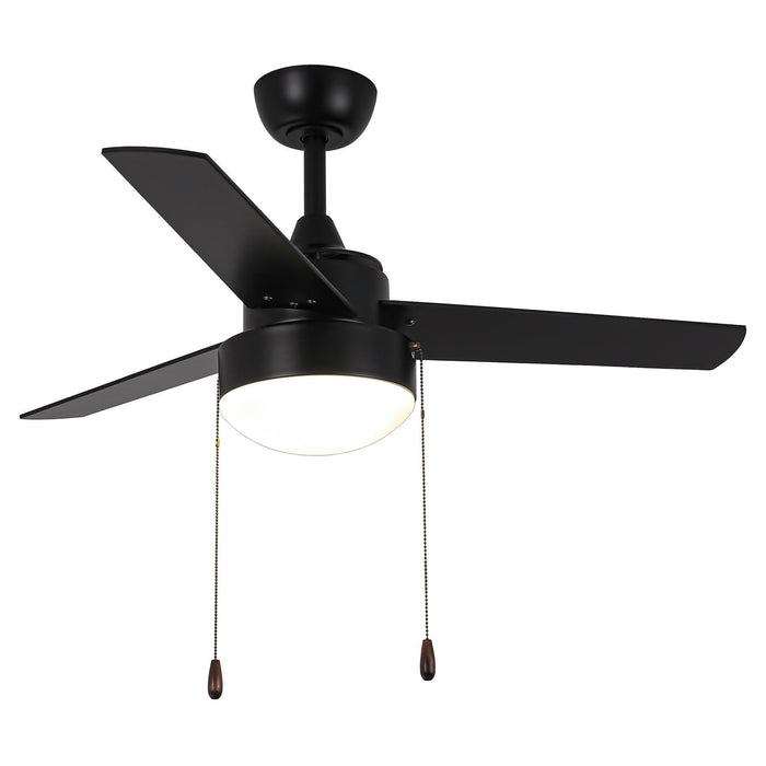 42" Vaczon 3 Blades Traditional Ceiling Fan with Pull Chain - Sweatfully