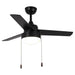 42" Vaczon 3 Blades Traditional Ceiling Fan with Pull Chain - Sweatfully