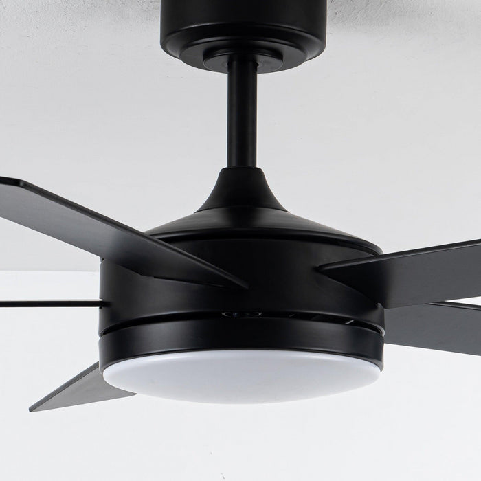 Vaczon 48" 5 Blades Industrial DC Motor Ceiling Fan with LED Lighting and Remote Control - Sweatfully