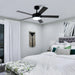 Vaczon 48" 5 Blades Industrial DC Motor Ceiling Fan with LED Lighting and Remote Control - Sweatfully