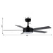 Vaczon 48" 5 Blades Industrial DC Motor Ceiling Fan with LED Lighting and Remote Control - Sweatfully
