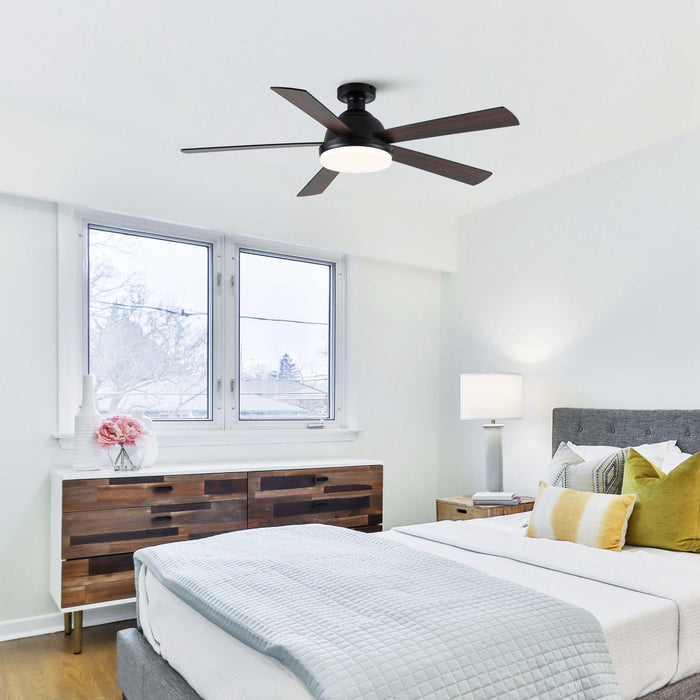 52" Vaczon Ceiling Fan with LED Light and Remote Control - Sweatfully
