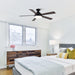 52" Vaczon Ceiling Fan with LED Light and Remote Control - Sweatfully