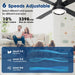 Vaczon 52 Inch 4 Blades DC Motor Modern Downrod Ceiling Fan with LED Light and Remote Control - Sweatfully