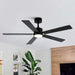 Vaczon 52" DC Motor Ceiling Fan with LED Lighting and Remote Control - Sweatfully