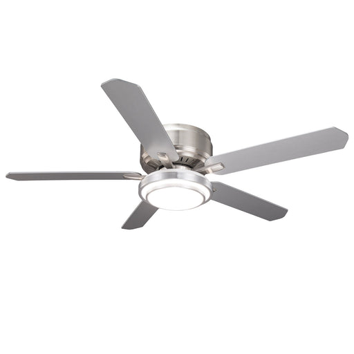 Vaczon 52 Inch Double-sided Blades Flush Mount LED Ceiling Fan with APP and Remote Control - Sweatfully