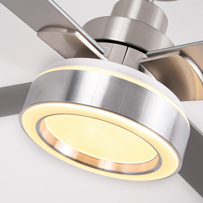 Vaczon 52" Down Mount Ceiling Fan with LED Light and Remote Control - Sweatfully