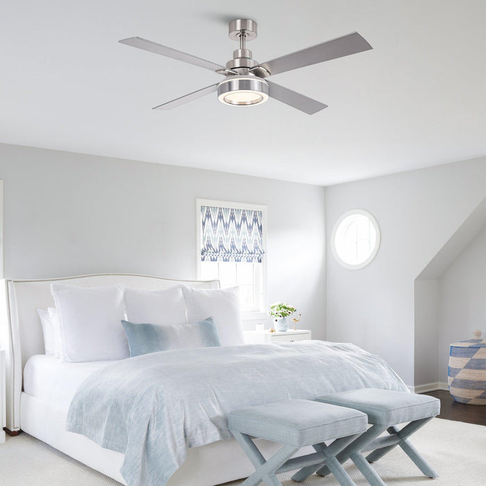 Vaczon 52" Down Mount Ceiling Fan with LED Light and Remote Control - Sweatfully