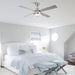 Vaczon 52" Down Mount Ceiling Fan with LED Light and Remote Control - Sweatfully