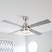 Vaczon 52" Down Mount Ceiling Fan with LED Light and Remote Control - Sweatfully