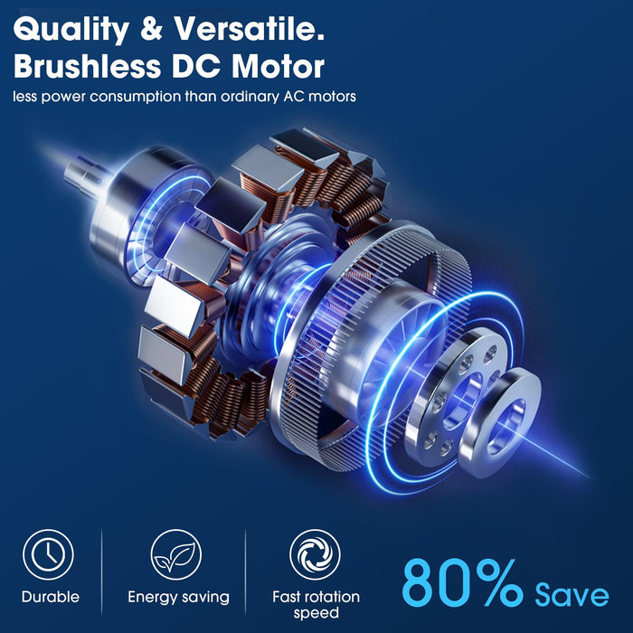 Vaczon 52" Down Mount Ceiling Fan with LED Light and Remote Control - Sweatfully