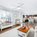 Vaczon 48" 5 Blades Industrial DC Motor Ceiling Fan with LED Lighting and Remote Control - Sweatfully