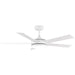 Vaczon 48" 5 Blades Industrial DC Motor Ceiling Fan with LED Lighting and Remote Control - Sweatfully