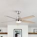 52" Vaczon 5 Blades Ceiling Fan with LED Light and Remote Control - Sweatfully