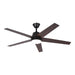 52" Vaczon 5 Blades Ceiling Fan with LED Light and Remote Control - Sweatfully