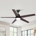 52" Vaczon 5 Blades Ceiling Fan with LED Light and Remote Control - Sweatfully
