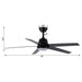 52" Vaczon 5 Blades Ceiling Fan with LED Light and Remote Control - Sweatfully