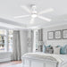 Vaczon 52" DC Motor Ceiling Fan with LED Lighting and Remote Control - Sweatfully