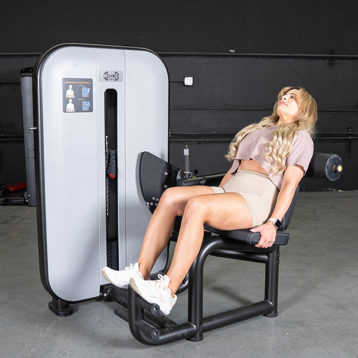Vogue AB/Back Combo - Muscle D Fitness - Adjustable - Pin Selectorized - Abdominal Back Workouts - Sweatfully