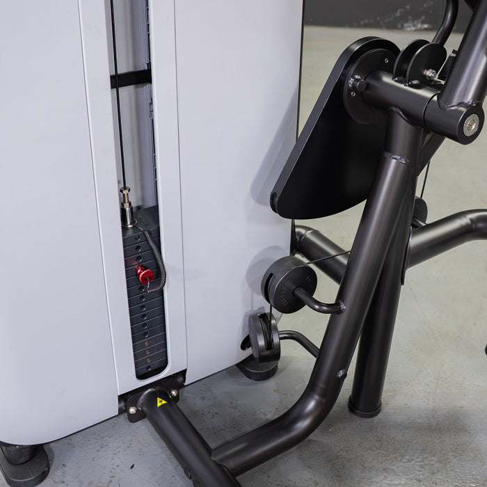 Vogue Ab Crunch - Muscle D Fitness - Adjustable Seat - Abdominal Workout - Selectorized Weight - Sweatfully