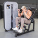 Vogue Ab Crunch - Muscle D Fitness - Adjustable Seat - Abdominal Workout - Selectorized Weight - Sweatfully