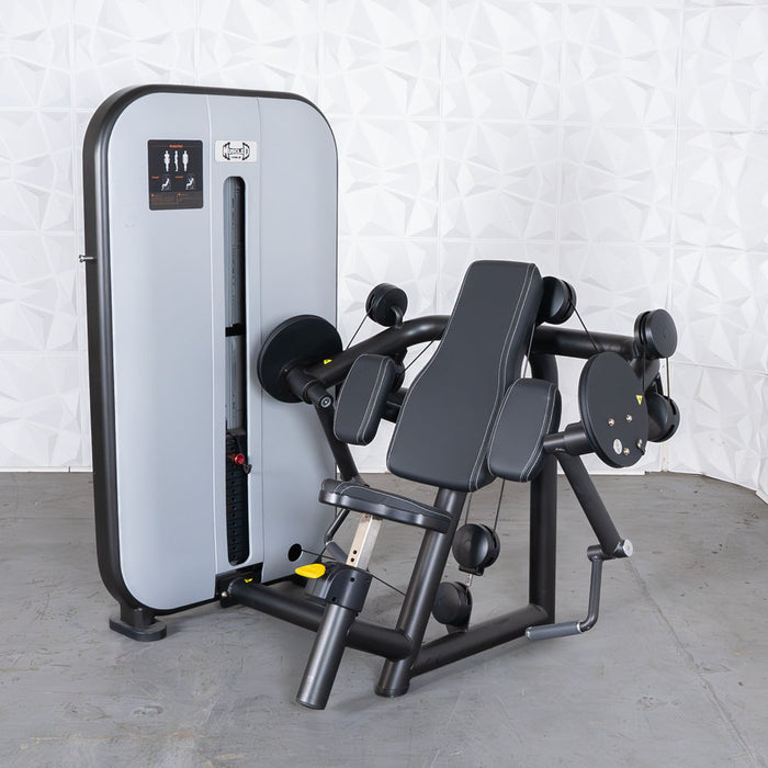 Vogue Biceps Curl - Muscle D Fitness - Adjustable - Pin Selectorized - Arm Curl Machine - Sweatfully