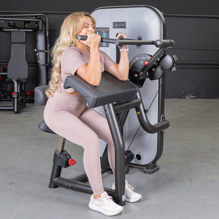 Vogue Biceps Triceps Combo | Commercial Selectorized Machine - Sweatfully
