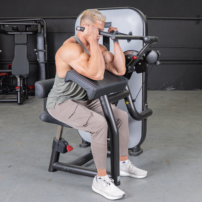 Vogue Biceps Triceps Combo | Commercial Selectorized Machine - Sweatfully