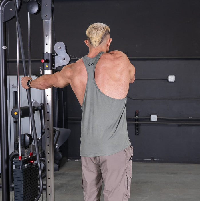 Vogue Cable Crossover - Muscle D Fitness - Pin Selectorized - Chest Back Combo Workouts - Sweatfully