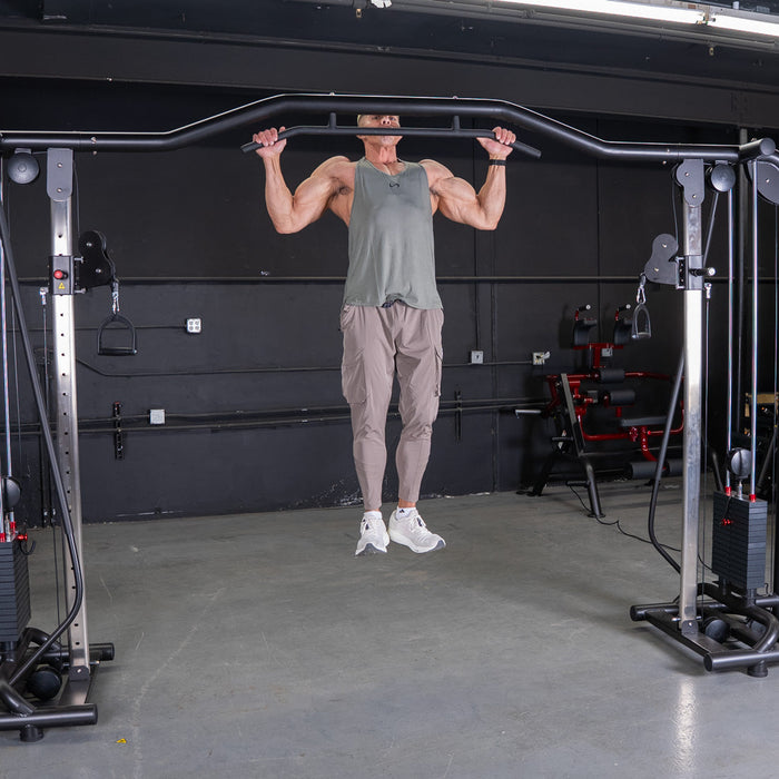 Vogue Cable Crossover - Muscle D Fitness - Pin Selectorized - Chest Back Combo Workouts - Sweatfully