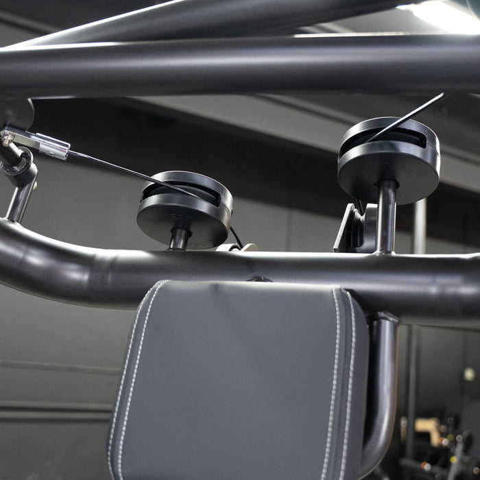 Vogue Chest Press - Muscle D Fitness - Adjustable Seat - Pin Selectorized - Pec Workout - Sweatfully