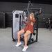 Vogue Chest Press - Muscle D Fitness - Adjustable Seat - Pin Selectorized - Pec Workout - Sweatfully