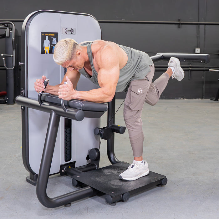 Vogue Glute Extension - Muscle D Fitness - Pin Selectorized - Leg Workout - Sweatfully