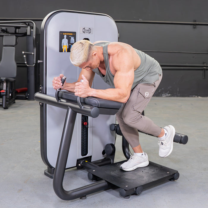 Vogue Glute Extension - Muscle D Fitness - Pin Selectorized - Leg Workout - Sweatfully