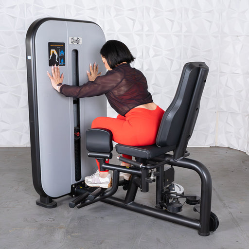 Vogue Inner/Outer Thigh - Muscle D Fitness - Adjustable Seat - Pin Selectorized - Leg Workout Combo - Sweatfully