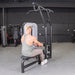 Vogue Lat/Low Row - Muscle D Fitness - Adjustable Seat - Pin Selectorized - Combo Back Machine - Sweatfully