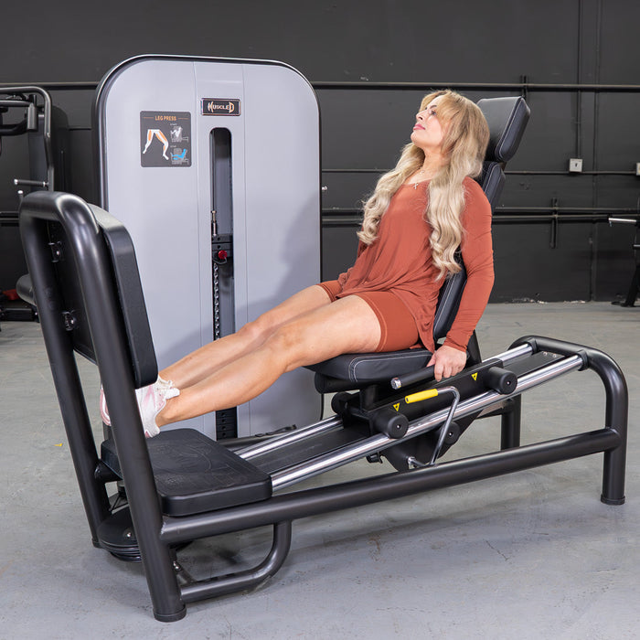 Vogue Selectorized Leg Press | 240lb Stack | Muscle D - Sweatfully