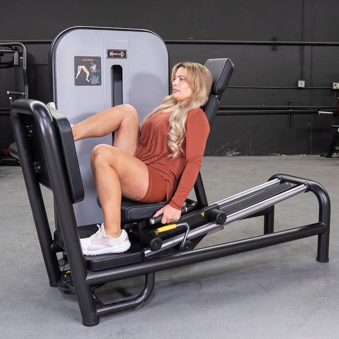 Vogue Selectorized Leg Press | 240lb Stack | Muscle D - Sweatfully