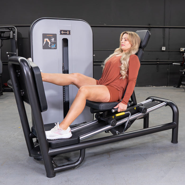 Vogue Selectorized Leg Press | 240lb Stack | Muscle D - Sweatfully