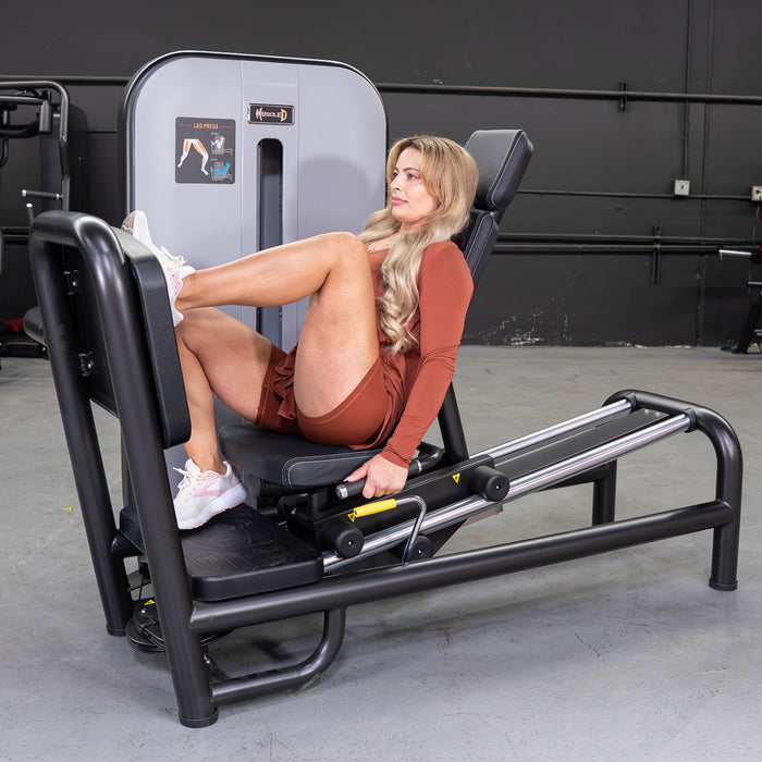 Vogue Selectorized Leg Press | 240lb Stack | Muscle D - Sweatfully