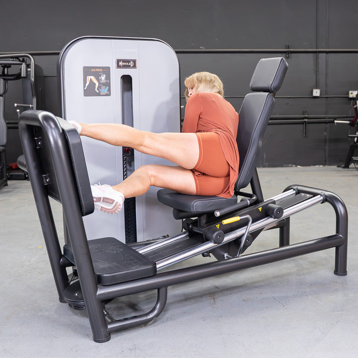 Vogue Selectorized Leg Press | 240lb Stack | Muscle D - Sweatfully