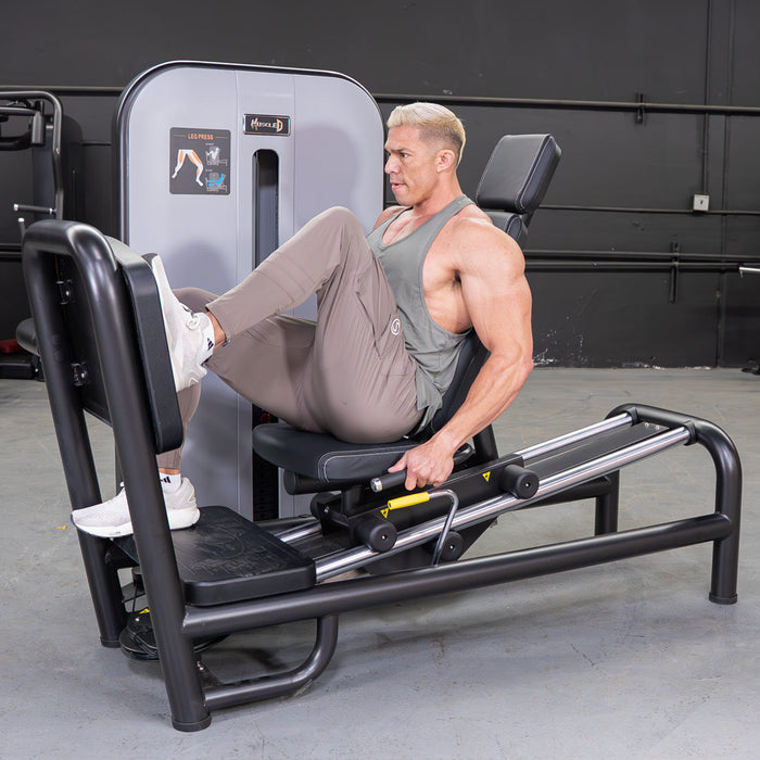 Vogue Selectorized Leg Press | 240lb Stack | Muscle D - Sweatfully