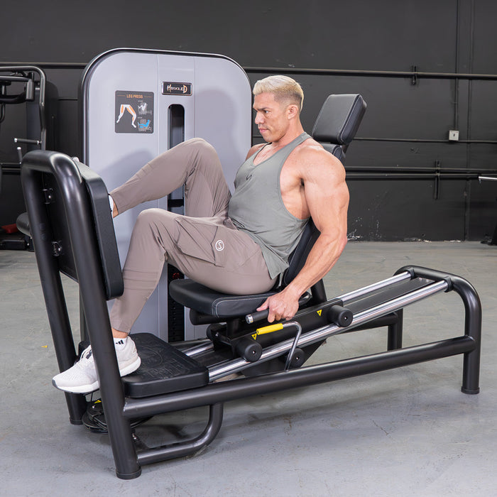 Vogue Selectorized Leg Press | 240lb Stack | Muscle D - Sweatfully