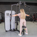 Vogue Pec Deck/Rear Delt - Muscle D Fitness - Adjustable Seat - Pin Selectorized - Chest Back Workout Combo - Sweatfully