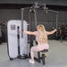 Vogue Pec Deck/Rear Delt - Muscle D Fitness - Adjustable Seat - Pin Selectorized - Chest Back Workout Combo - Sweatfully