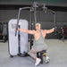 Vogue Pec Deck/Rear Delt - Muscle D Fitness - Adjustable Seat - Pin Selectorized - Chest Back Workout Combo - Sweatfully